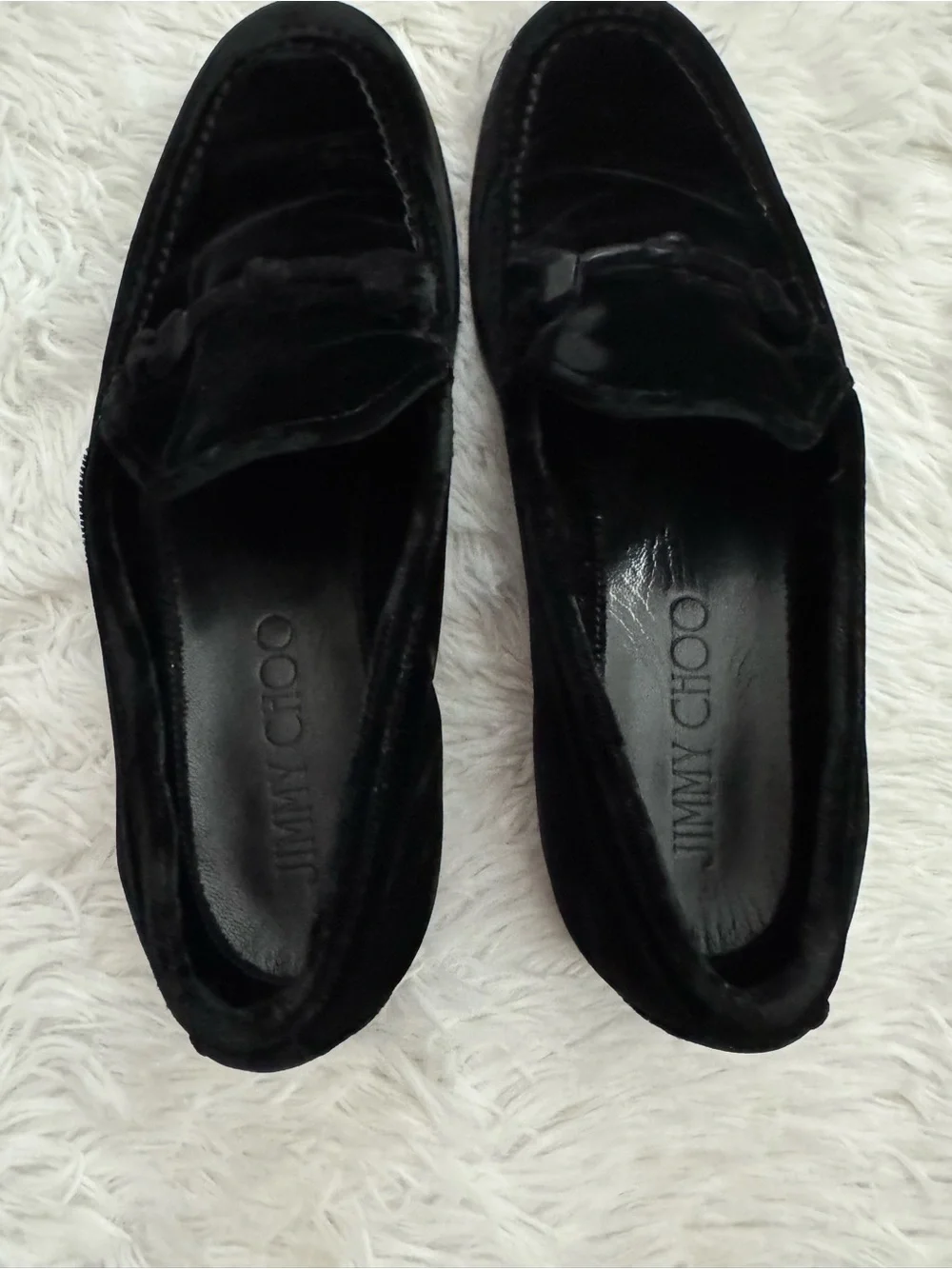 Jimmy Choo Velvet Marti Loafers! GUC